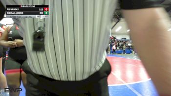 138 lbs Round Of 16 - Ricki Noll, Broken Arrow Girls vs Abigail Jones, Bixby JH Girls