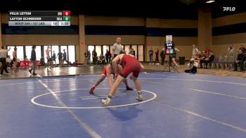157 lbs C Of 16 #2 - Felix Lettini, Sacred Heart vs Layton Schneider, Oklahoma