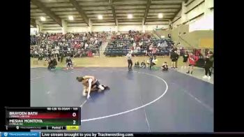 109 lbs Champ. Round 2 - Mesiah Montoya, Cyprus WC vs Brayden Bath, Corner Canyon