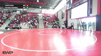 130 lbs Quarterfinal - Lexie Cloer, Bentonville West High School vs Payton O`Donnell, WESTMOORE