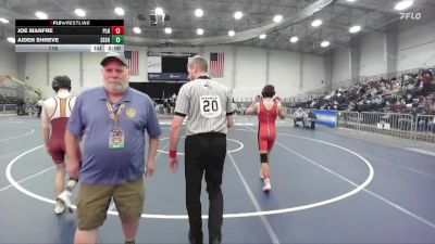 116 lbs Round 3 (3 Team) - Joe Manfre, Plainedge vs Aiden Shreve, Sherburne-Earlville Sr HS