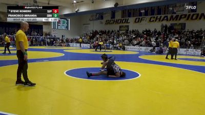 123 lbs Round Of 32 - Steve Romero, Toppenish (WA) vs Francisco Miranda, Sunnyside (AZ)