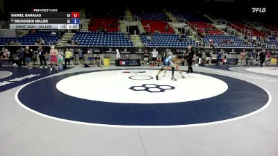 100 lbs Cons. Rd Of 16 - Daniel Barajas, CA vs DeVaughn Miller, AL