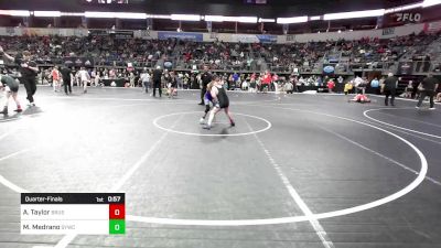 91.6 lbs Quarterfinal - Avery Taylor, Brushy WC vs Madelyn Medrano, Springdale Youth Wrestling Club