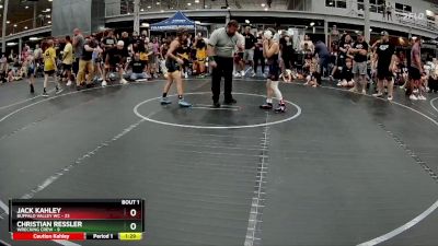 76 lbs Semis (4 Team) - Christian Ressler, Wrecking Crew vs Jack Kahley, Buffalo Valley WC