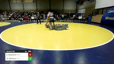 288 lbs Round Of 32 - Anthony Sebastian, Immaculate Conception (IL) vs Kaydon Williams, Corner Canyon (UT)