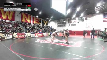 138 lbs Cons. Round 3 - Aditya Gowrishankar, West Torrance vs Merrec Carnes, Temescal Canyon