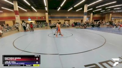 106 lbs Cons. Round 3 - Matthew Govea, Spartan Mat Club vs Leslie Hall, McChesney Grappling Academy