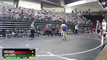 130 lbs Round 3 (6 Team) - Luke Lucero, Team Texas Blue vs Tate Frahm, Nebraska Maize