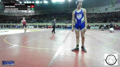 105 lbs Consi Of 32 #1 - Fisher Hutchins, Locust Grove Wrestling vs Jodon Faulkner, Hobart Bearcats