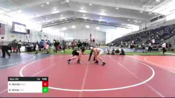 144 lbs 3rd Place - Kaleb Gomez, Bagdad Copperhead WC vs Sebastian Kinne, Cobra Fight Club