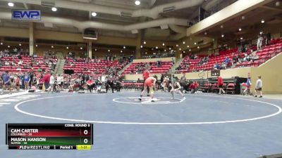 96 lbs Cons. Round 3 - Cam Carter, Columbus vs Mason Hanson, Slyfox