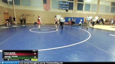 140lbs Cons. Round 2 - Tyla Olson, Mount Baker (Girls) vs Sophia Young, Silas (Girls)