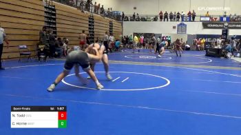 220 lbs Semifinal - Noah Todd, Siegel High vs Chase Horne, West Laurens/storm Center