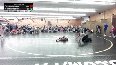 44 lbs Consi Of 8 #2 - Jensen Preston, Oswayo vs Harrison Brode, Bloomsburg
