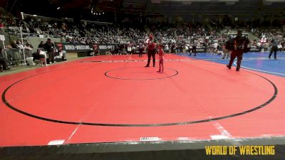 43 lbs Consolation - Isaiah Zapata, Betterman Elite vs Isaac Estrada, Top Rank