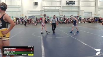 100 lbs Round 5 (6 Team) - Case Simmons, Glasgow WA vs Colton Klipa, All American