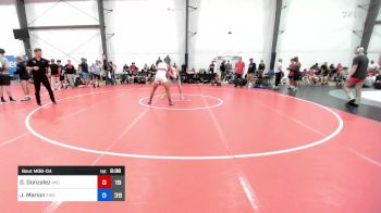 89 kg Rr Rnd 4 - Glean Gonzalez, Integrity Wrestling Club vs Juliano Marion, Felix Wrestling Academy