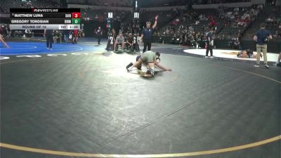 150 lbs Round Of 16 - Matthew Luna, Saint Francis (CC) vs Gregory Torosian, Birmingham (LA)