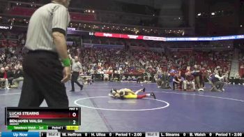 3A-106 lbs Champ. Round 1 - Lucas Stearns, Marion vs Benjamin Walsh, Ankeny