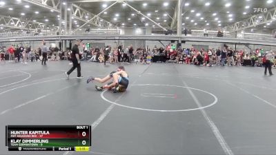 105 lbs Round 1 (4 Team) - Hunter Kapitula, Mat Assassins Red vs Klay Dimmerling, Team Germantown