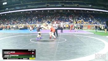 D3-215 lbs Cons. Round 2 - Jaden Edington, Corunna HS vs Wyatt Hicks, Clinton HS