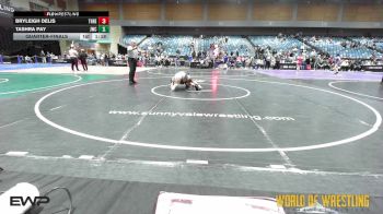 127 lbs Quarterfinal - Bryleigh Delis, THRESHOLD WRESTLING CLUB vs Tashra Pay, JWC