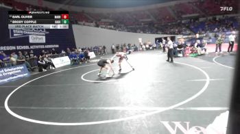 4A Boys 150 lbs 3rd Place Match - Earl Oliver, Madras Boys vs Brody Copple, Cascade Boys