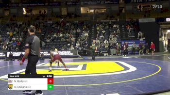 133 lbs Semifinal - Nasir Bailey, Little Rock vs Dom Serrano, N. Colorado