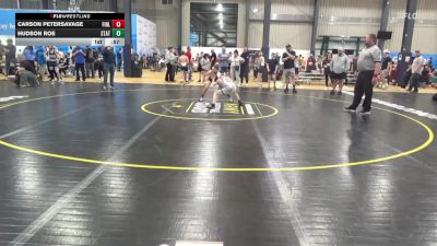 74 lbs 5th Place - Carson Petersavage, Finleyville vs Hudson Roe, State College