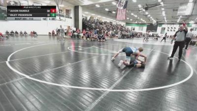 113 lbs Quarterfinal - Jaxon Randle, Chickasha Wrestling vs Riley Pederson, GI Grapplers