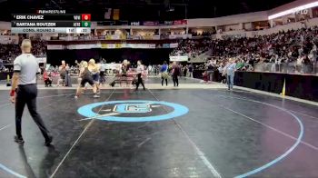 5A 215 lbs Cons. Round 3 - Santana Routzen, Atrisco Heritage vs Erik Chavez, Volcano Vista
