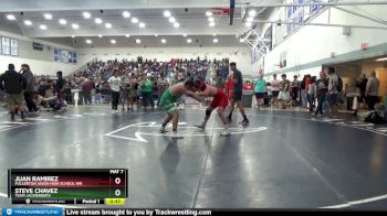 195 lbs Cons. Round 2 - Juan Ramirez, Fullerton Union High School Wr vs Steve Chavez, Team Jackrabbits