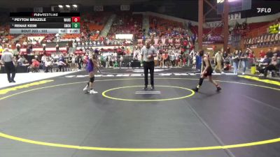 100 lbs Semifinal - Renae Keim, Seneca-Nemaha Central Hs vs Peyton Brazzle, Wamego HS