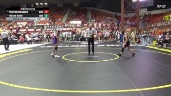 100 lbs Semifinal - Renae Keim, Seneca-Nemaha Central Hs vs Peyton Brazzle, Wamego HS