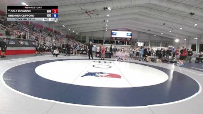 144 lbs Cons. Rd Of 16 - Cole Cichocki, Michigan Premier vs Brennen Clifford, Union County High School Wrestling