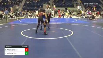 105 lbs 2nd Place - Gabriel Altamirano, Dominate Club Wrestling vs Trevor Ouellette, Matcats