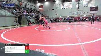 67 lbs Rr Rnd 3 - Jackson Henderson, Owasso Takedown Club vs Katelee Cole, Tulsa Blue T Panthers
