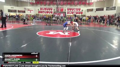 80 lbs Semifinal - Jaxon Anderberg, Saint Peter Saints vs Bennett Olson, Rum River Wrestling