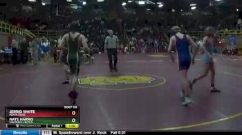 126 lbs Cons. Round 1 - Nate Harris, Vincennes Lincoln vs Jerrid White, Indian Creek