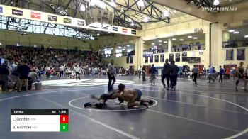 145 lbs Prelims - Liam Gordon, JW Robinson vs Brandon Gedman, Southern Columbia