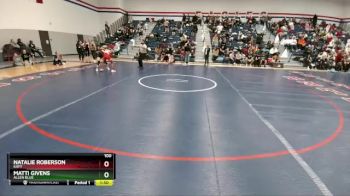 100 lbs Semifinal - Matti Givens, Allen Blue vs Natalie Roberson, Katy