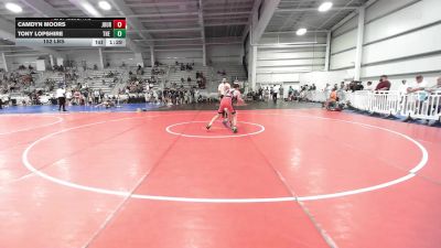 152 lbs Rr Rnd 1 - Camdyn Moors, Journeymen Wrestling Blue vs Tony Lopshire, The Fort Hammers Maroon