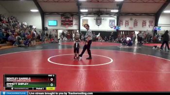 1 lbs Cons. Round 1 - Bentley Garrels, Mediapolis Wrestling Club vs Emmett Shipley, WBNDD