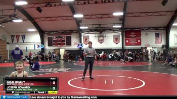 3 lbs Cons. Round 1 - Arlo Ussery, Camp Point Youth Wrestling vs Joseph Howard, Mount Pleasant Wrestling Club