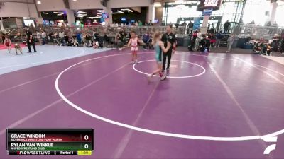 92 lbs Quarterfinal - Rylan Van Winkle, Amped Wrestling Club vs Grace Windom, Silverback Wrestling Fort Worth