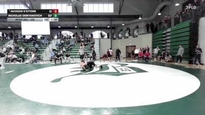 126 lbs Quarterfinal - Jackson D`Ettore, Charlotte Christian vs Nicholas Demyanovich, Benedictine College Prep
