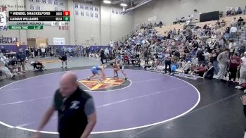 157 lbs Champ. Round 3 - Wendel Shackelford, Union County vs Cainan Williams, McCallie