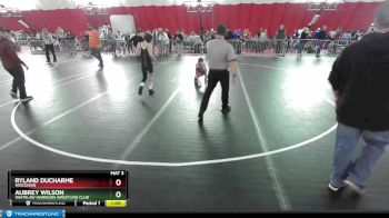 75-82 lbs Round 2 - Aubrey Wilson, Whitelaw Warriors Wrestling Club vs Ryland Ducharme, Wisconsin