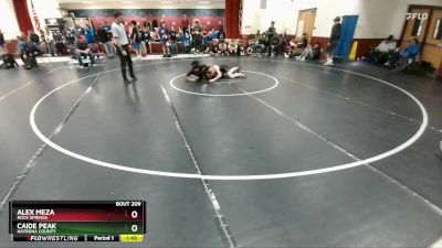 144 lbs Cons. Round 2 - Alex Meza, Rock Springs vs Caide Peak, Natrona County